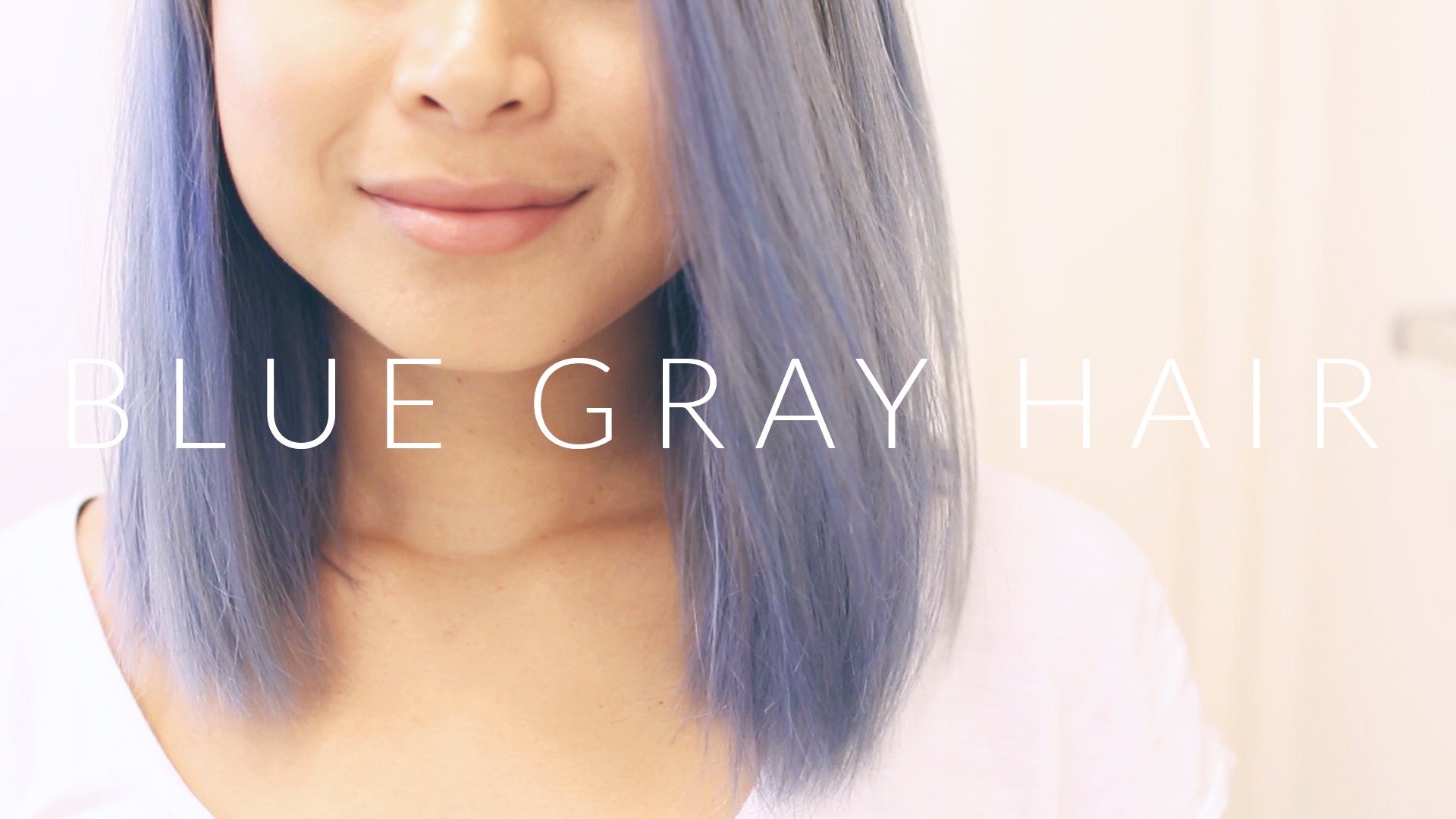 grey blue hair color balyage