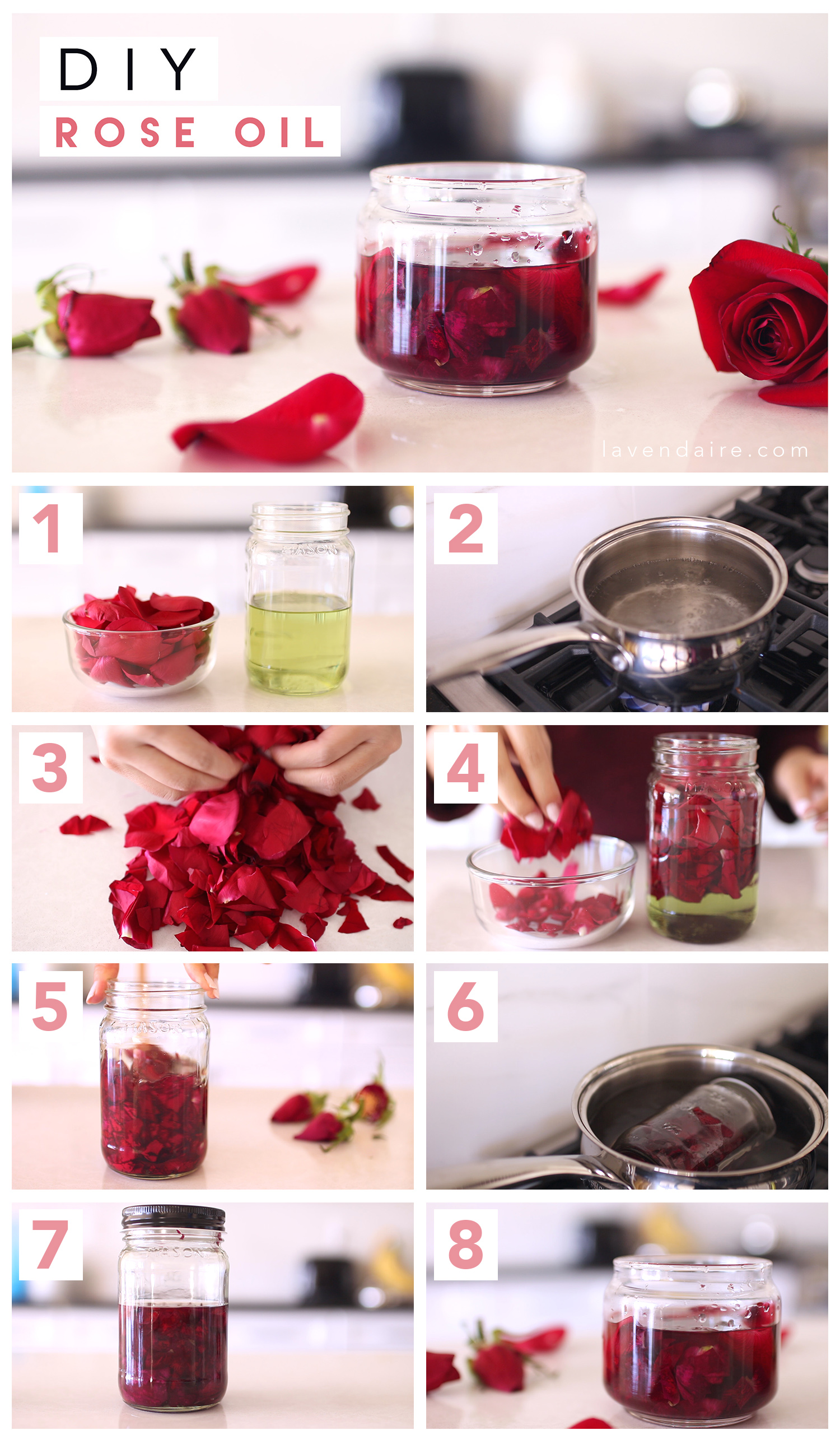 DIY Rose Oil | Lavendaire.com